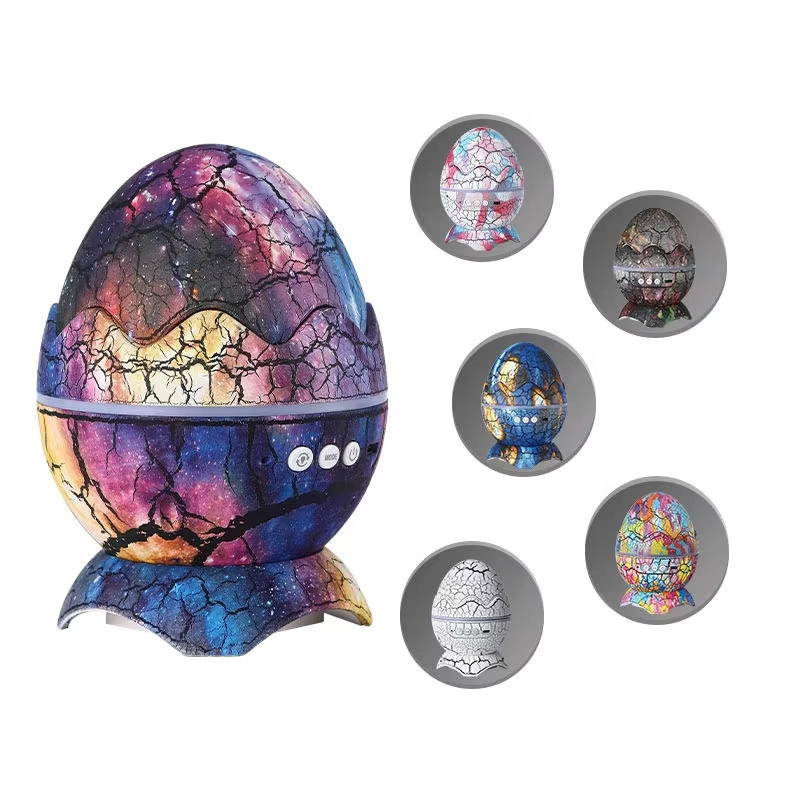 Dinosaur Egg Light Projector: Casts starry skies + soft glows, blending prehistoric charm with immersive, calming visual magic for bedrooms.